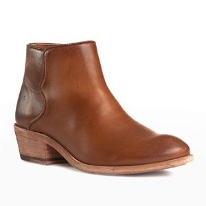 Frye Carson Leather Piping Ankle Booties